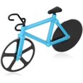 thumbnail image 1 of Bicycle Pizza Cutter, Dual Wheels with Non-Stick Stainless Steel Super Sharp Blades, 1 of 5