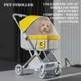 thumbnail image 1 of Pet Stroller, 3 In 1 Multifunctional Pet Travel System 4 Wheels Foldable Aluminum, 1 of 3