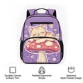 thumbnail image 6 of Aplkyhs Mushroom Cat 13.5 Inch Backpack for Age 6-12 School Bag Lightweight Water Resistant Bookbag with Adjustable Straps for Elementary Travel, 6 of 7