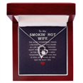 thumbnail image 1 of To My Wife Smokin' Hot Wife Forever Necklace w Message Card, 1 of 8