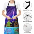 thumbnail image 6 of Lsque Scooby-Doo Waterproof Apron Chef Aprons for Men Heavy Duty Chemical Work Apron Extra Long Grilling Aprons with Adjustable Bib Apron, 6 of 9