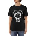 thumbnail image 1 of Camisetas de algodón para hombre con cita de versículo bíblico, Jesús, el camino, la verdad, camisetas casuales de cuello redondo, camisetas de manga corta., 1 of 6