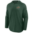 thumbnail image 5 of Men's Fanatics Green Minnesota Wild Authentic Pro Rink Raglan Hoodie, 5 of 7