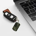 thumbnail image 6 of Goofa American Flag Camo Printed Rectangular Metal Keychain Bag Charm Floral Charm for Purse Keys Metal Keyring Gift for Women Accessories, 6 of 7