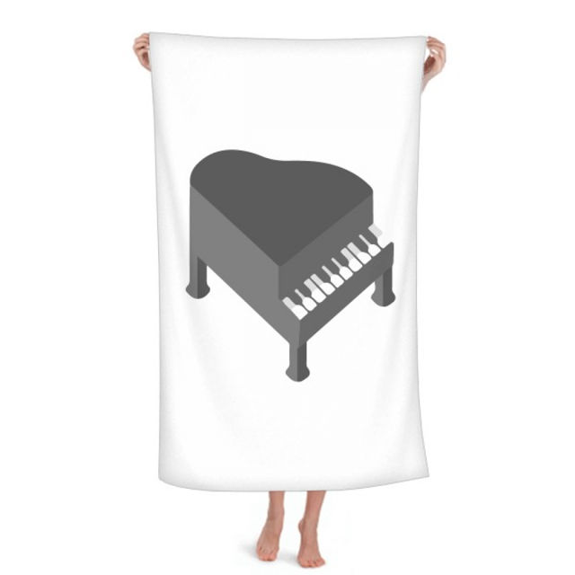 Musical Piano Pluck Hand Towel Bath Facecloth Soft Cotton Washcloth