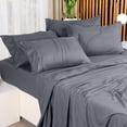 thumbnail image 3 of Juego de sábanas Utopia Bedding King de 4 piezas, color gris ultrasuave, 3 of 7