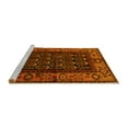 thumbnail image 2 of Ahgly Company Machine Washable Indoor Square Persian Yellow Traditional Area Rugs, 5' Square, 2 of 4