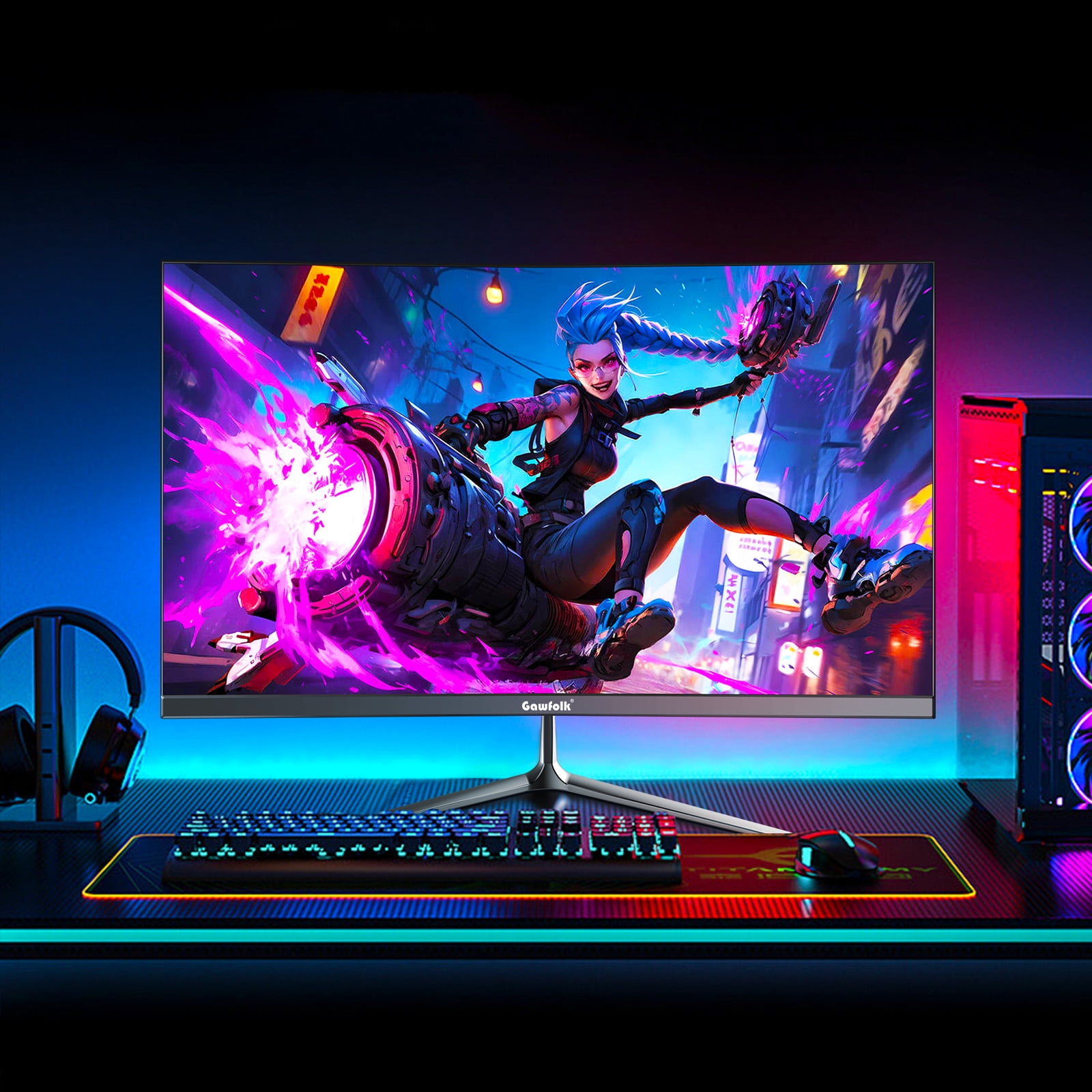 Gawfolk 24.5" 200Hz Gaming Monitor FHD | Frameless | Built-in speaker| 100% sRGB | Eye Care | VESA
