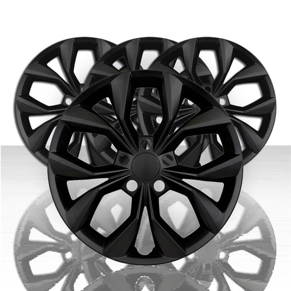 Set of 4 17" 10 Spoke Push-On Wheel Covers for 23-25 Honda CR-V LX - Gloss Black