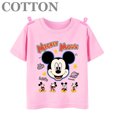 thumbnail image 3 of Camiseta de algodón para niños, ropa de moda para niños, camisetas de verano para niñas de manga corta con dibujos animados de Disney Mickey Mouse, camisetas para bebés, 3 of 5