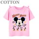 thumbnail image 3 of Camiseta de algodón para niños, ropa de moda para niños, camisetas de verano para niñas de manga corta con dibujos animados de Disney Mickey Mouse, camisetas para bebés, 3 of 5