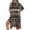 Aztec Southwest Stripe - Multicolor, variant on Cow Sunflower Print Women's Kimono Beach Cover Up American Flag Print Summer Cardigan Beach Coverups with Half Sleeve Casual Lightweight Swimwear Cover up