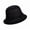 Black, variant on Zhaomeidaxi Vintage Felt Cloche Hat Winter Floral Fedora Bucket Hat Bowler Hats
