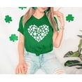 thumbnail image 3 of MOUSYA St. Patrick Day Green Shamrock Tee Shirt Women Clover Vintage Tee Top Four Leaf Retro V Neck T Shirts, 3 of 6