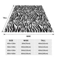 thumbnail image 3 of Pofeuu Zebra Print Ultra-Soft Micro Fleece Blanket,for Bed Or Sofa,All Season Throw Blankets Flannel Blanket-50"x40", 3 of 7