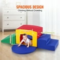 thumbnail image 3 of VEVOR Toddler Climbing Toys Indoor, 5 Piece Climb, Crawl and Tunnel Soft Play Equipment, Foam Climbing Toys, Kids Tunnel Maze with Stairs and Ramp,Indoor for Preschoolers Easy to Clean (Assorted), 3 of 9