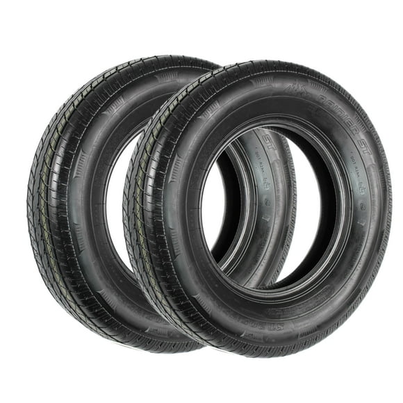 eCustomrim 2-Pack ST205/75R15 DEEP TREAD Steel Belted Radial Trailer Tire Load D 2150 Lbs. - 6 Year Warranty w/Free Roadside