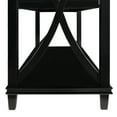 thumbnail image 6 of Convenience Concepts Florence 24" x 16" End Table with Shelves, Black, 6 of 8