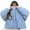 Blue-04, variant on HTNBO Women Down Jacket Short Parka Coat Fashion Warm Turtleneck Streetwear Casual Puffer Jacket