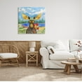 thumbnail image 2 of Stupell Industries Happy Camper Life Guard Moose Painting Gallery Wrapped Canvas Print Wall Art, Design by Paul Brent, 2 of 7