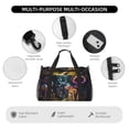 thumbnail image 4 of Disketp Purple Glowing Mushroom Bolsa de Viaje Tipo Duffle, Bolso de Mano para Fin de Semana para Mujer, Bolsa de Gimnasio Ligera para Hombre, Esencial para Viajes, 4 of 7
