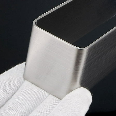 Hand Towel Holder,Hand Towel Bar,Self Adhesive Bathroom Towel Bar Stick on Wall, 304 Stainless Steel Brushed,Silver,B