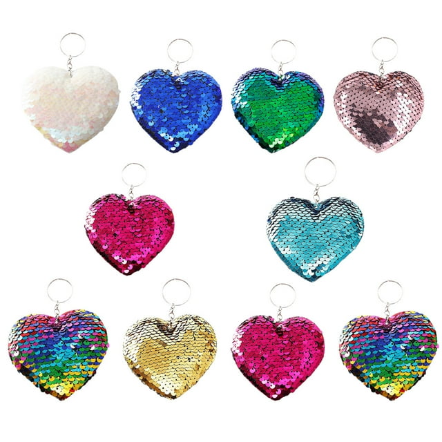 NUOLUX 10Ud Llavero Con Glitter Ideal Para Y Llaves De Casa