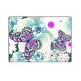 thumbnail image 3 of RYLABLUE Fleurs Orchidée avec Papillon Couverture de Lit Canapé 58x80 Pouces, 3 of 3