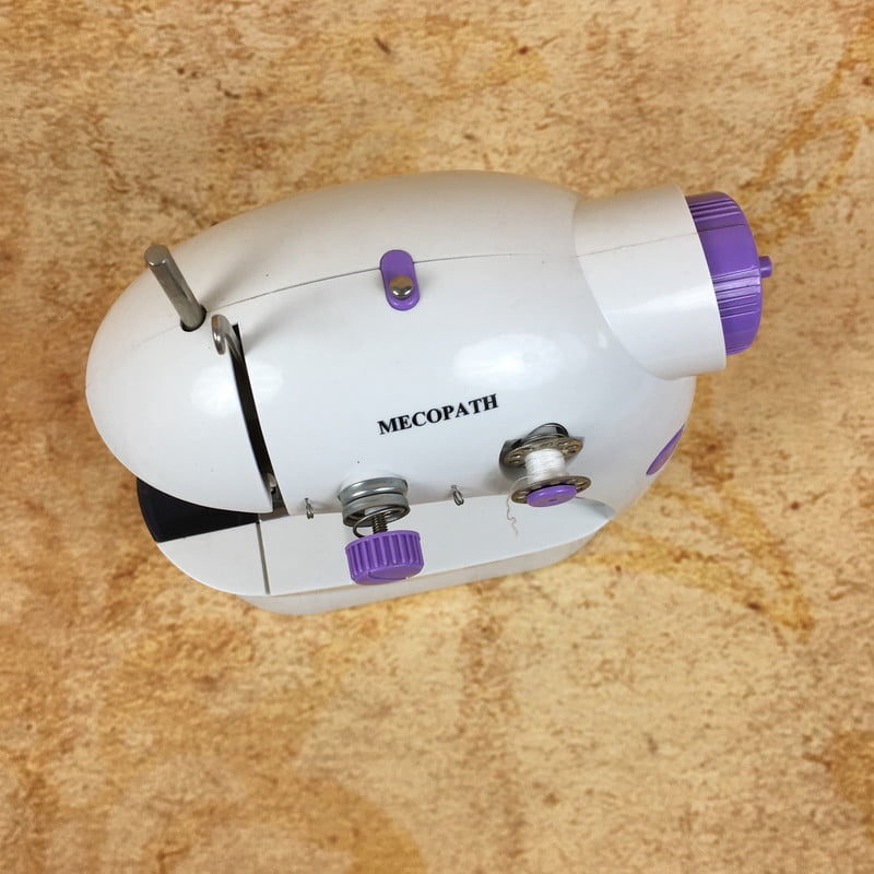 MECOPATH Home Electric Sewing Machine, Portable Sewing Machine for Beginners with Light, Ideal for DIY Crafting and Clothing Repairs