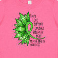 thumbnail image 4 of Inktastic Mental Health Awareness Green Sunflower Ribbon Boys or Girls Baby T-Shirt, 4 of 5