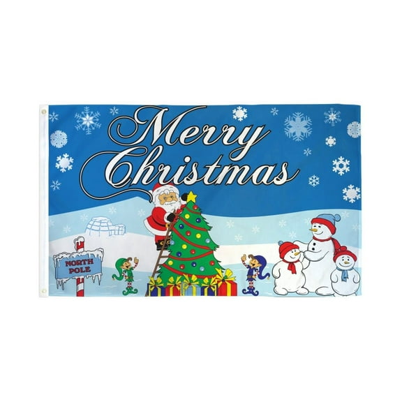 Merry Christmas (NorthPole) Flag 3x5ft Poly