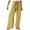 Yellow, variant on vigerkar Wide Leg Pants Woman Linen Palazzo High Waisted Drawstring Summer Casual Business 2025 Beach Vacation Pants Grey, XXL