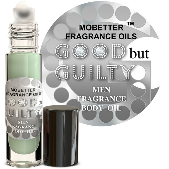 Good But Guilty Men Cologne Fragrance Body Oil, Oriental Woody, Juniper, Lavender and Lemon, Long Lasting, T ravel Size