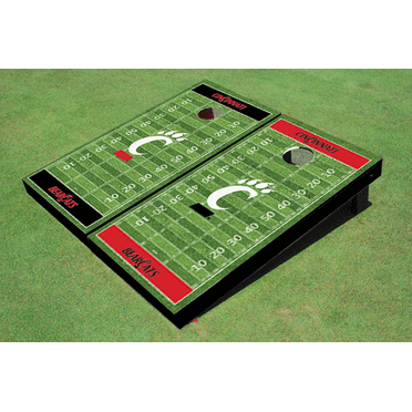 University Of Cincinnati Alternating Football Field Custom Cornhole Boards