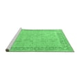 thumbnail image 2 of Ahgly Company Machine Washable Indoor Round Oriental Emerald Green Industrial Area Rugs, 8' Round, 2 of 4