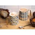 thumbnail image 5 of Kook Black and Gold Fez Coffee Mugs, Curved, 14.8 oz, Set of 2, 5 of 5