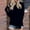 Black, variant on Abomasnow Womens Essentials Hoodie Long Sleeve Pullover Hoodie Sweatshirts Casual Fall Fashion Slim Fit Solid Color Tunic Tops