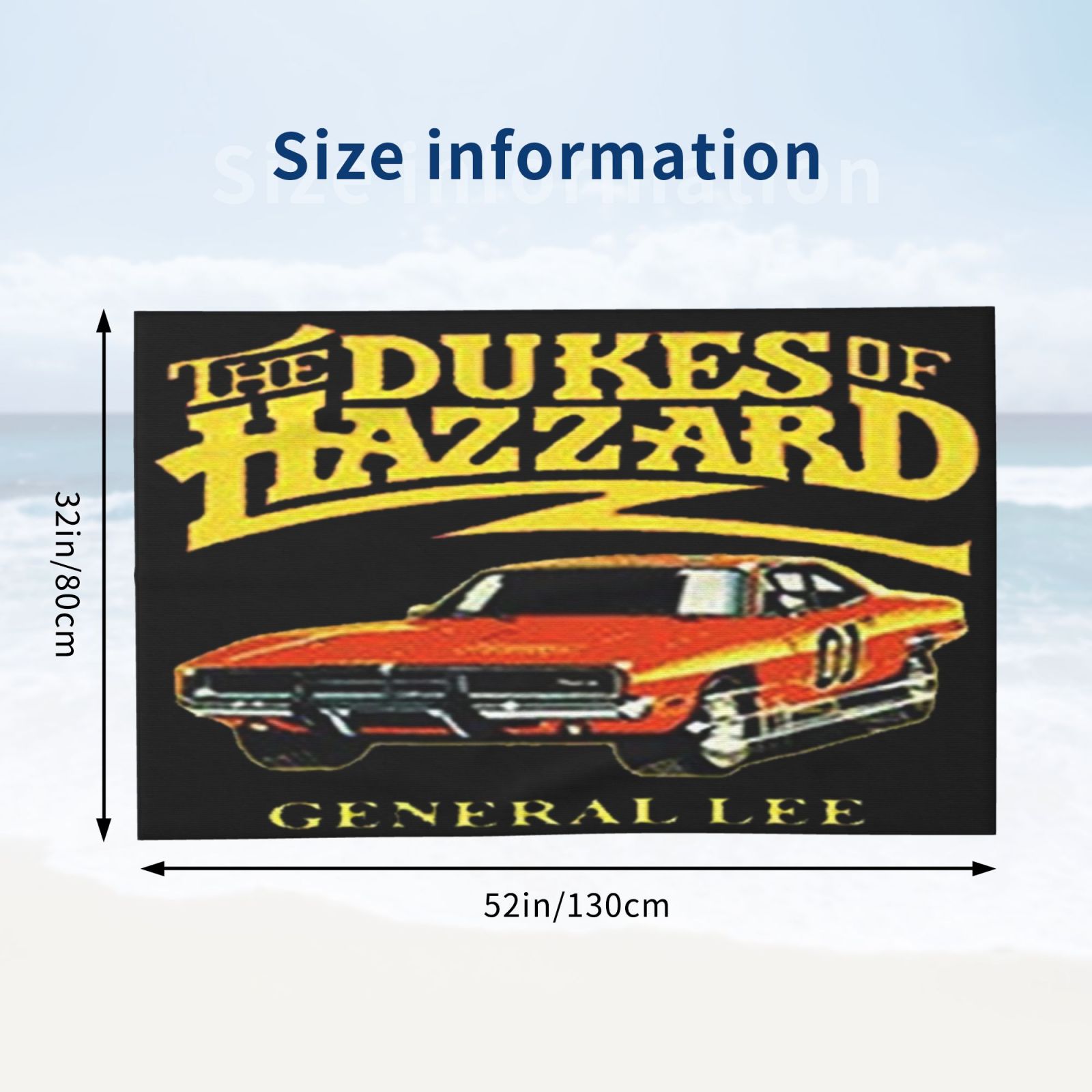 Dukes Of Hazzard Bath Towel Washcloths Beach Towel Quick Dry Towel Microfiber Absorbent Bath Towel 32x52 In