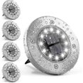 thumbnail image 1 of 2025 Latest Model Solar Ground Lights 12 LEDs 4 Pack Outdoor Solar Pathway Lights, 1 of 2