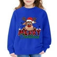 thumbnail image 3 of HIPYLO Red Christmas Shirts Christmas Crew T Shirt Pet Christmas Clothes Girls Blouses Sweatshirts Girls Tops Size 14-16 Boys 6t Clothes, Blue 9-10 Years, 3 of 6