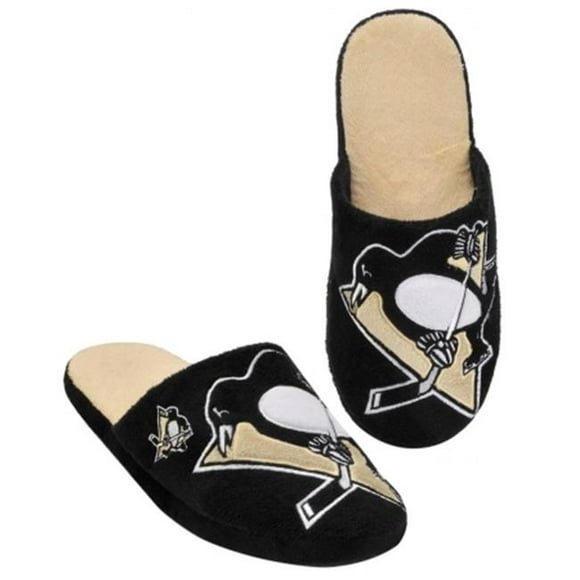 Pittsburgh Penguins Slippers - Mens Big Logo
