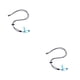 thumbnail image 2 of Pinza para la Nariz Eigraketly Clips Reutilizables para Nadar Azul 2Conjunto, 2 of 6