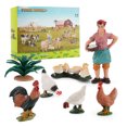 thumbnail image 1 of Amyove Simulation Farm Model Action Figure Cow Chicken Rabbit Sheep Horse Figurine Educational Toy For Children, 1 of 8