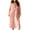Pink, variant on Women's Heavyweight Fleece Bathrobe Thermal Drawstring Bathrobes Crewneck Long Sleeve Pajamas Elegant Sleepwear