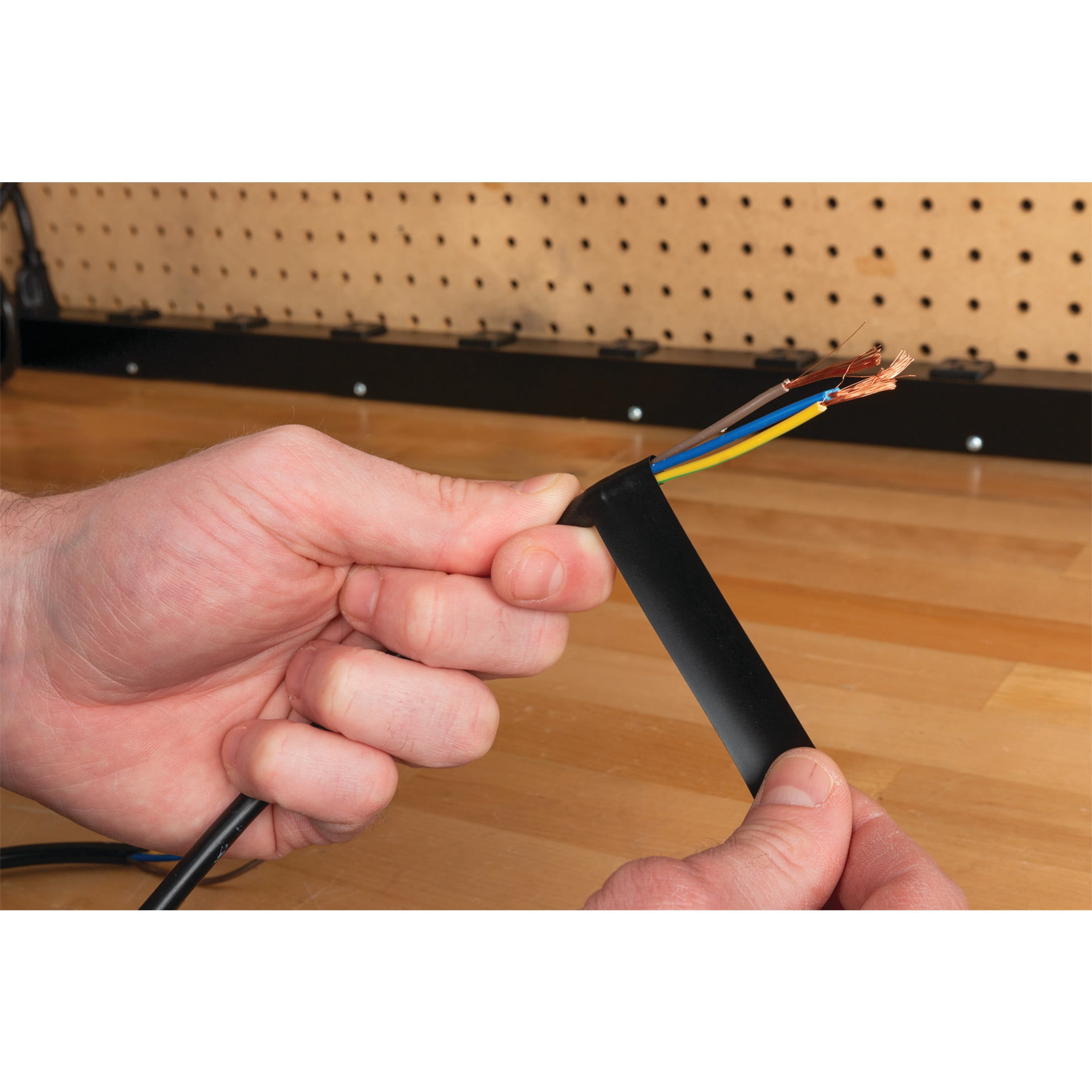 Performance Tool W500 60 foot x 3/4 inch Electrical Tape - Wiring Insulation, Electrical Connection Adhesive, 600V, High Temp Tape - Pack of 10, Black