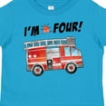 thumbnail image 4 of Inktastic I'm 4 Fire Truck 4th Birthday Boys or Girls Toddler T-Shirt, 4 of 5