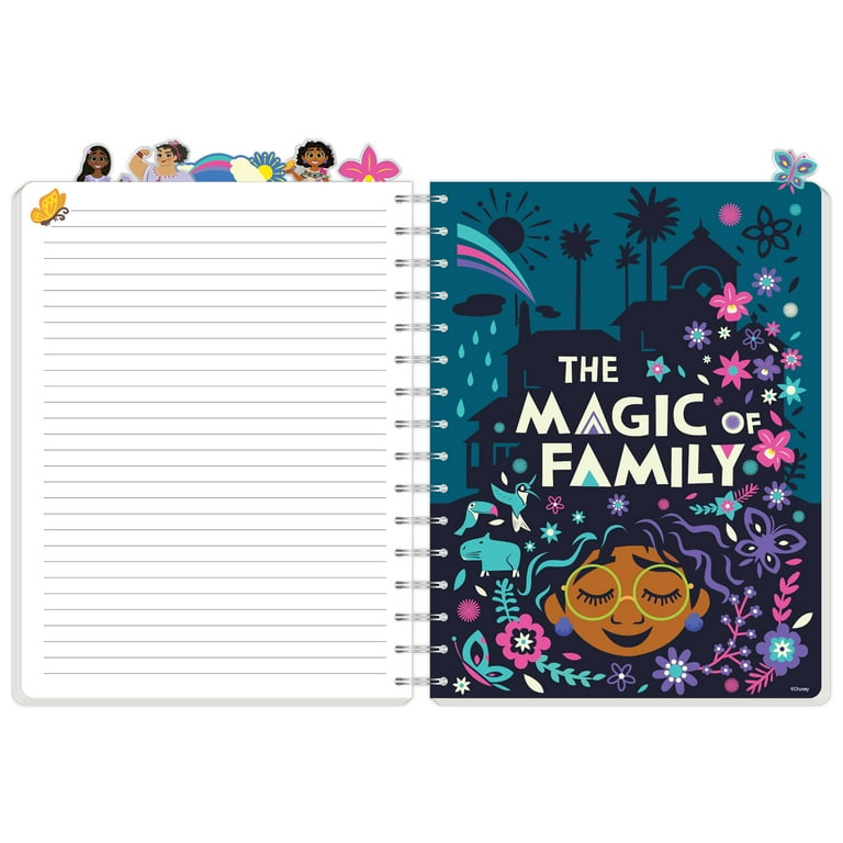 Disney Encanto Tab Journal, Metal Spiral Bound, 144 Lined