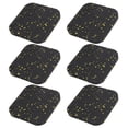 thumbnail image 2 of Rubber Ground Mat, Treadmill Mat Wear-resistant  For Exercise Black Yellow, 2 of 8