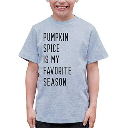 

7 ate 9 Apparel Kid s Pumpkins Spice Fall Grey T-Shirt