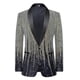 thumbnail image 1 of 26-27 Men Stylish Conversion Shiny Sequins Blazer Suit Jacket, 1 of 5